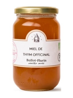 Miel de thym officinal 480g Ballot Flurin caractère puissant, et au goût très sucré Herboristerie de paris
