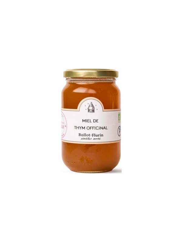 Miel de thym officinal 480g Ballot Flurin caractère puissant, et au goût très sucré Herboristerie de paris