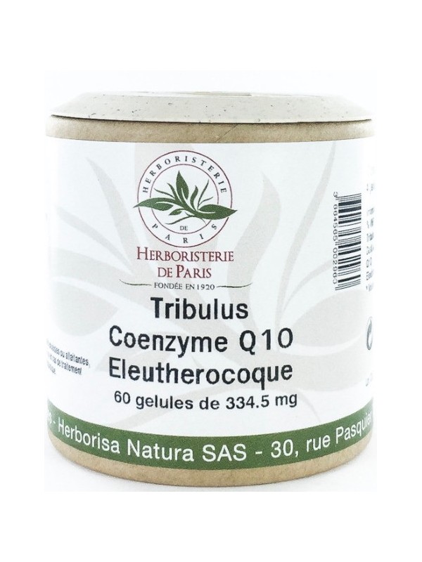Tribulus Coenzyme Q10 Eleuthérocoque 60 Gélules Herboristerie de paris performance physique tribulus terrestris