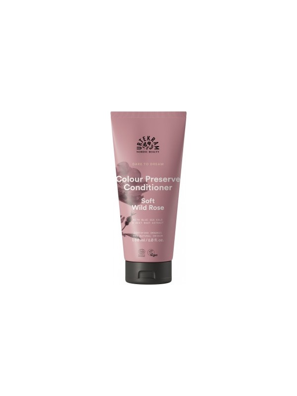 Après shampooing cheveux colorés à la Rose Sauvage Soft Wild Rose 180ml Urtekram coloration Herboristerie de paris