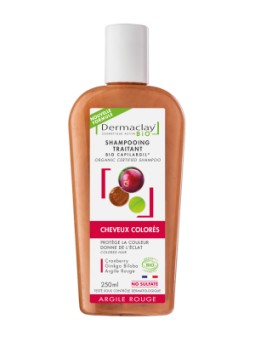 Shampoing cheveux colorés  250ml Dermaclay  Herboristerie de Paris