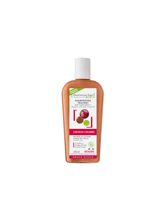 Shampoing cheveux colorés  250ml Dermaclay  Herboristerie de Paris