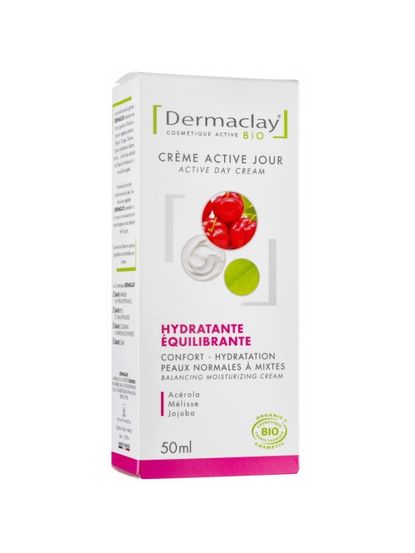 Crème Hydratante Equilibrante 50ml Dermaclay  Herboristerie de Paris
