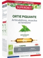 Ortie Piquante Bio 20 ampoules de 15ml Super Diet Herboristerie de Paris vitalité articulations peau cheveux
