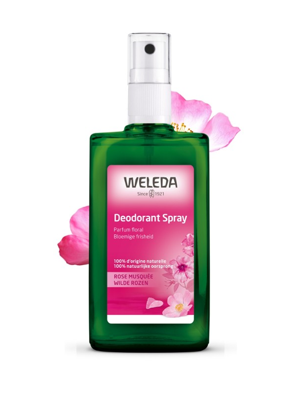 Déodorant spray Rose de Damas 100ml Weleda Herboristerie de Paris