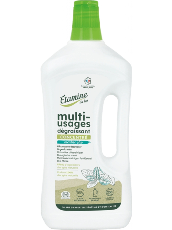 Nettoyant tout net à la menthe multi usage super économique 200 lavages 1L Etamine du Lys Herboristerie de Paris