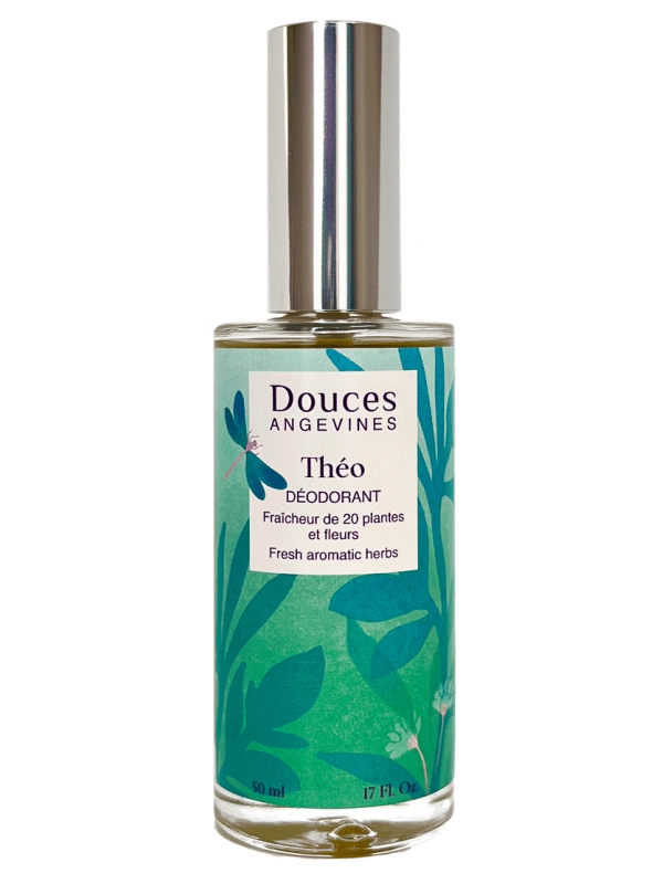 Théo Déodorant naturel aux notes fleuries et gaies 50ml Les Douces Angevines Herboristerie de Paris