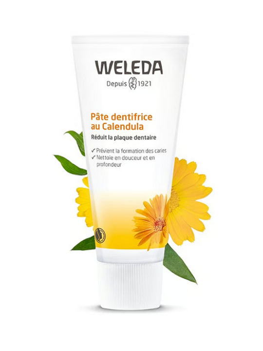 Pâte dentifrice au Calendula goût anis 75ml Weleda Herboristerie de Paris