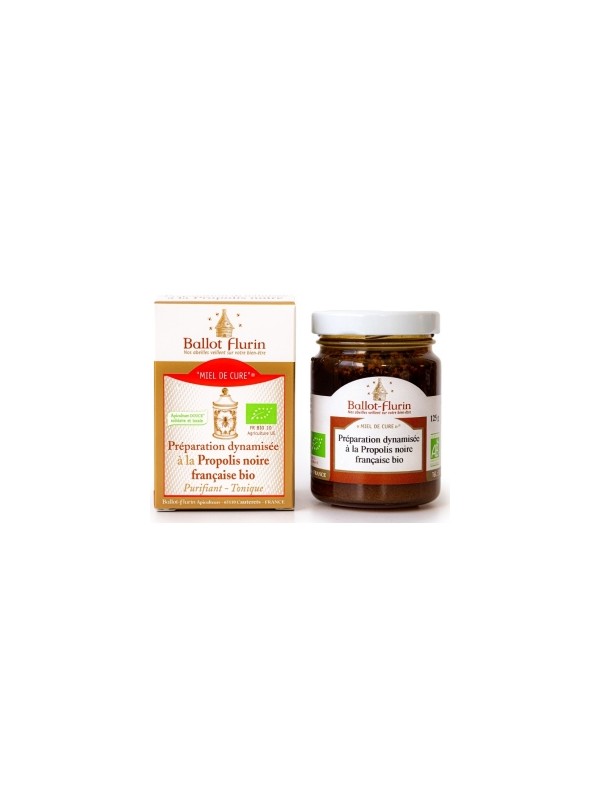 Miel de Cure à la propolis noire (préparation dynamisée) 125g Ballot Flurin Herboristerie de Paris