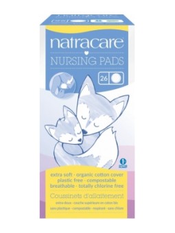 26 Coussinets d'allaitement biodégradables naturels Natracare Herboristerie de Paris