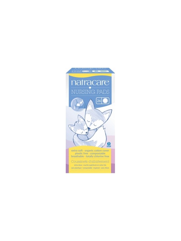 26 Coussinets d'allaitement biodégradables naturels Natracare Herboristerie de Paris