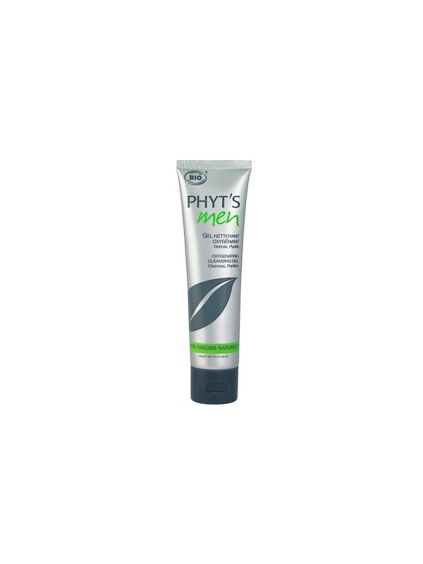 Gel nettoyant oxygénant Phyt's Men Menthe Ginseng 100g Phyts Herboristerie de Paris