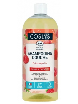 Shampoing douche Fruits rouges bio 750ml Coslys Herboristerie de Paris