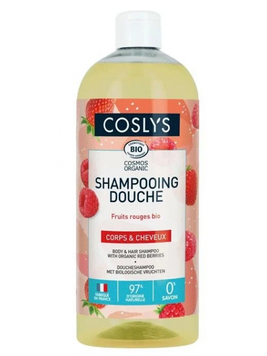 Shampoing douche Fruits rouges bio 750ml Coslys Herboristerie de Paris