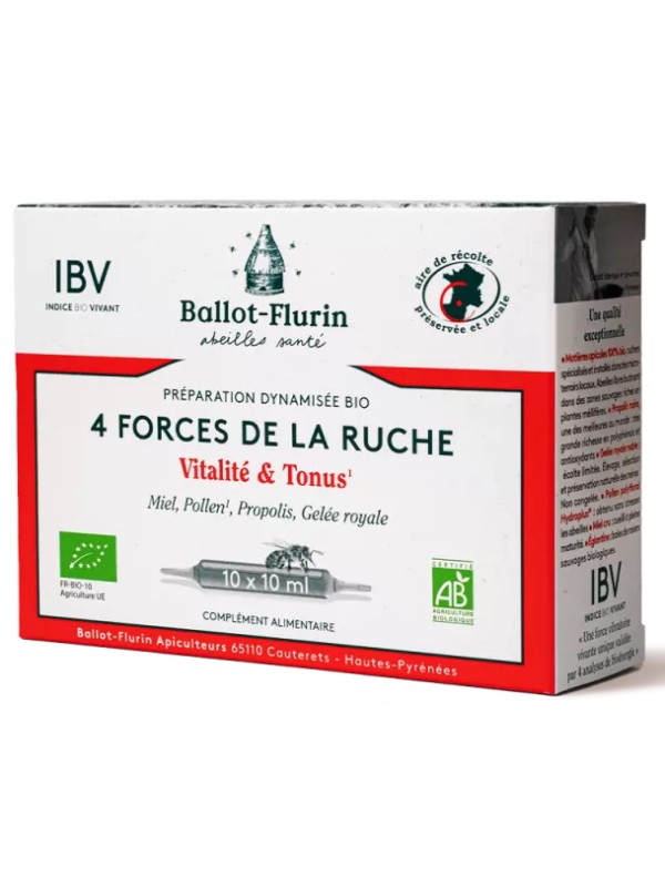 Préparation Dynamisée 4 forces de la ruche Eglantine 10 ampoules de 10ml Ballot Flurin Herboristerie de Paris