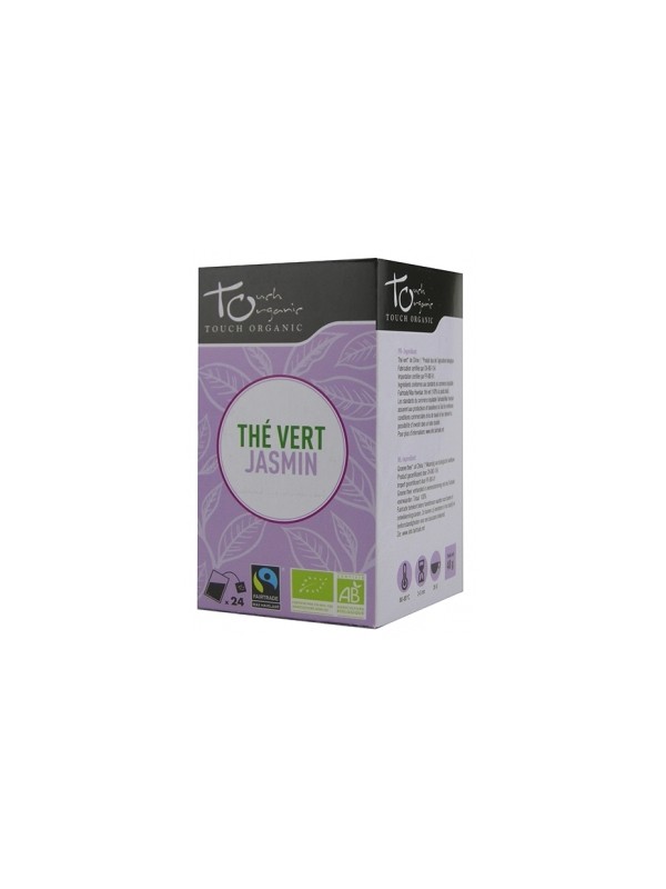 Thé vert BIO au jasmin 24 sachets 48g Touch Organic Herboristerie de Paris