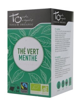 Thé vert BIO à la menthe 24 sachets 43g Touch Organic Herboristerie de Paris