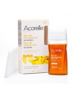 Roll on de cire orientale  Fleur d'Ylang et sucre de canne 100ml + 10 bandes Acorelle Herboristerie de Paris