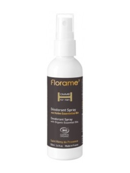 Déodorant spray Homme aux HE de Palmarosa et Tea Tree 100ml Florame Herboristerie de Paris