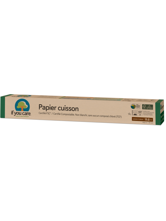 Papier cuisson non blanchi 19.8m x 33cm If You Care Herboristerie de Paris