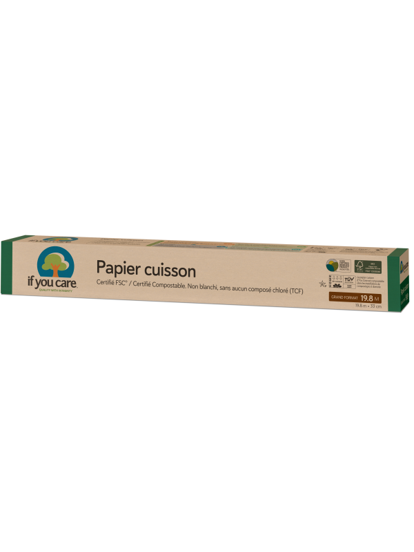 Papier cuisson non blanchi 19.8m x 33cm If You Care Herboristerie de Paris