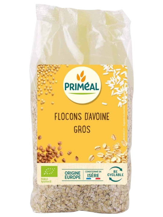 Flocons d'avoine gros 500g Primeal Herboristerie de Paris