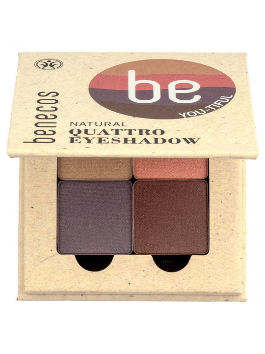 Fards à paupières 4 couleurs Beautiful eyes 4.8g Benecos Herboristerie de Paris