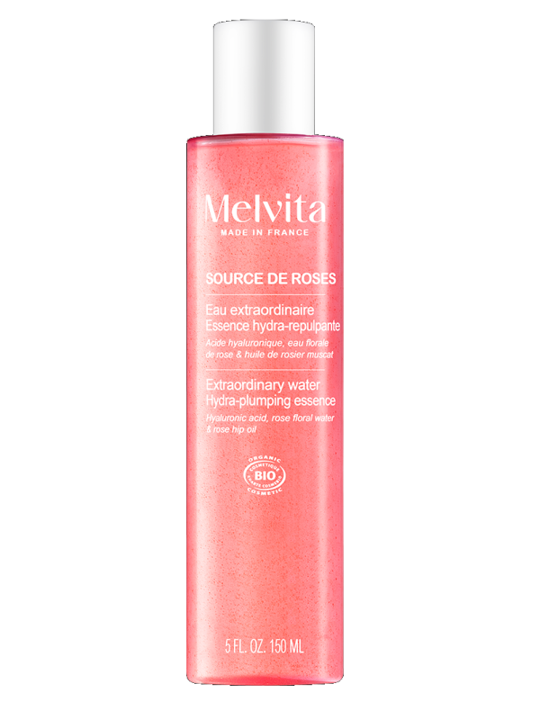 Essence hydra repulpante Source de roses 150ml Eau Extraordinaire de Rose 150ml Melvita Herboristerie de Paris