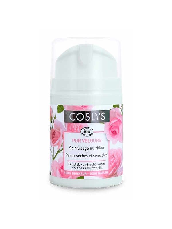 Soin Visage Nutrition Pur velours 50 ml Coslys Crème de jour apaisante peaux sèches et sensibles Herboristerie de Paris