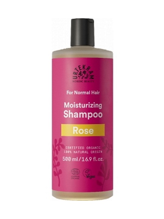 Shampoing à la Rose Cheveux Normaux 500ml Urtekram Herboristerie de Paris