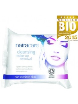 20 Lingettes démaquillantes 200g Natracare Herboristerie de Paris