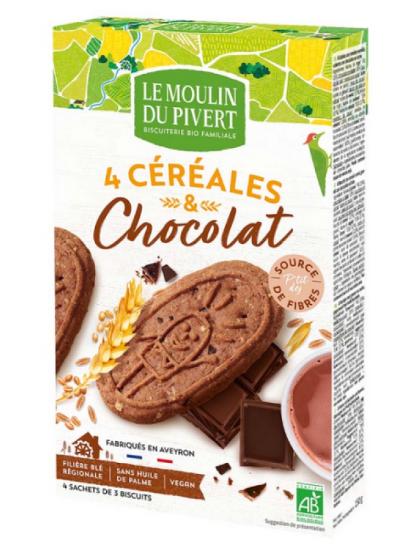 P'tit déj Céréales et Chocolat 190g Le Moulin Du Pivert Herboristerie de Paris