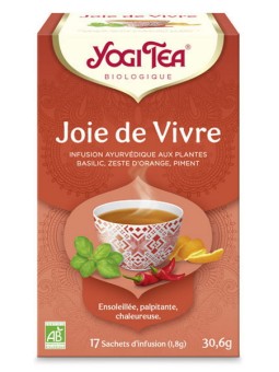 Infusion Joie de vivre 17 infusettes Yogi Tea Herboristerie de Paris tisane bonne humeur
