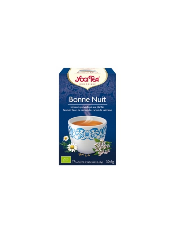 Infusion Bonne nuit 17 infusettes Yogi Tea Herboristerie de Paris