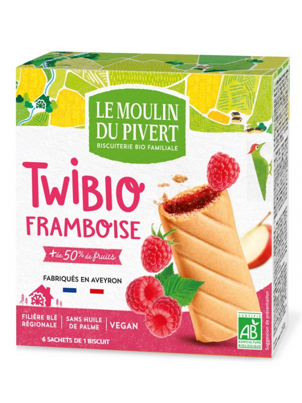 Twibio Fourrés Framboise 150g Le Moulin Du Pivert Herboristerie de Paris