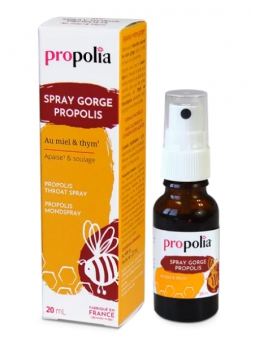 Spray Gorge Propolis Miel Thym Flacon spray 20ml Propolia