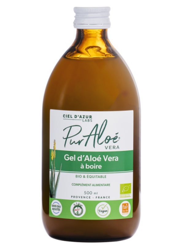 Pur Gel bio d'Aloe Vera à boire 500ml Puraloe Herboristerie de Paris