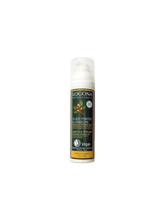 Fluide Brillance Spécial Pointes Argan 75 ml Logona Herboristerie de Paris