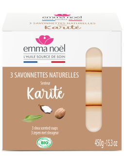 Pack 3 Savons Karité Surgras Emma NoÃ«l Herboristerie de Paris