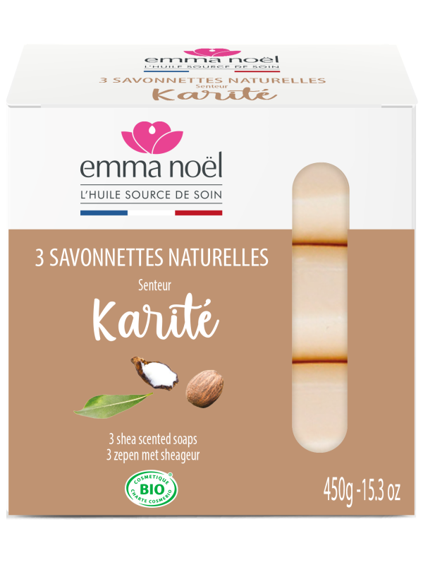 Pack 3 Savons Karité Surgras Emma NoÃ«l Herboristerie de Paris