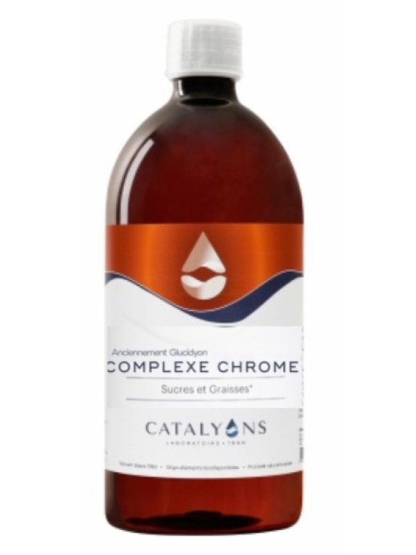 Glucidyon 1L Catalyons Herboristerie de Paris chrome zinc Le chrome contribue au maintien d’une glycémie normale