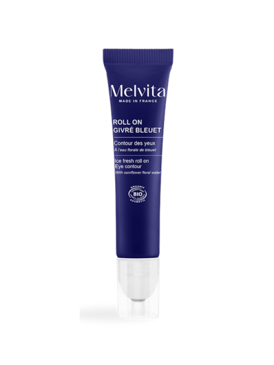 Roll on givré contour des yeux à l'eau florale de bleuet 10ml Melvita Herboristerie de Paris