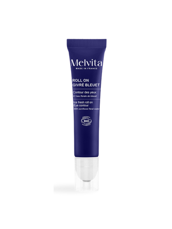 Roll on givré contour des yeux à l'eau florale de bleuet 10ml Melvita Herboristerie de Paris