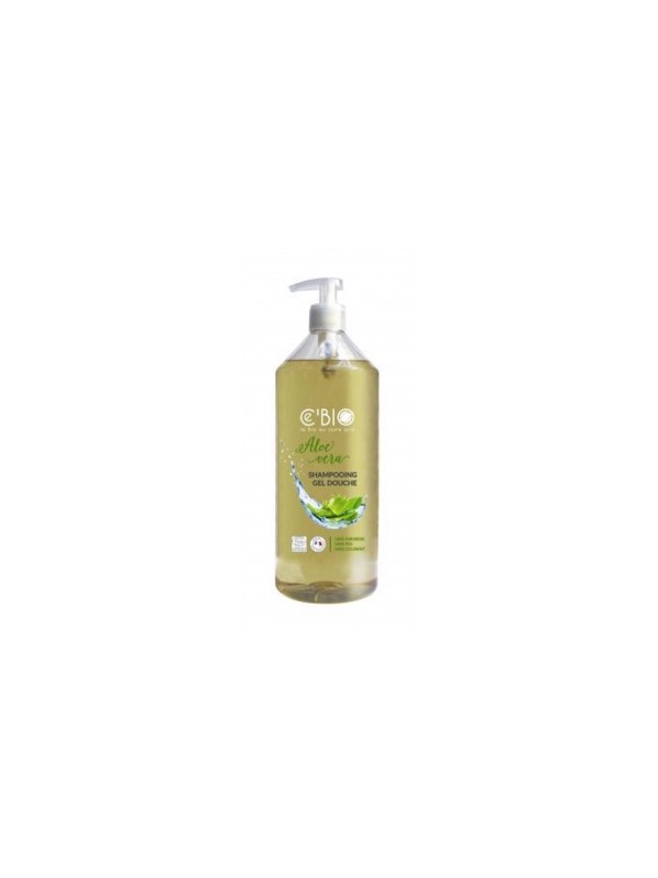 Shampooing gel douche Aloe Vera 1L C'bio Herboristerie de Paris brillance et douceur