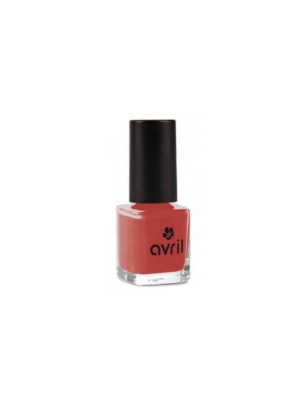 Vernis à ongles rouge rétro 7ml Avril Herboristerie de Paris rouge vintage lumineux