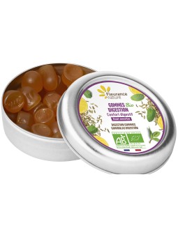 Gommes digestion Bio 30g Fleurance Nature Herboristerie de Paris menthe poivrée fenouil citron
