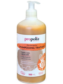 Shampoing Traitant Bio Propolis Miel Argile et Cade 500ml Propolia Herboristerie de Paris