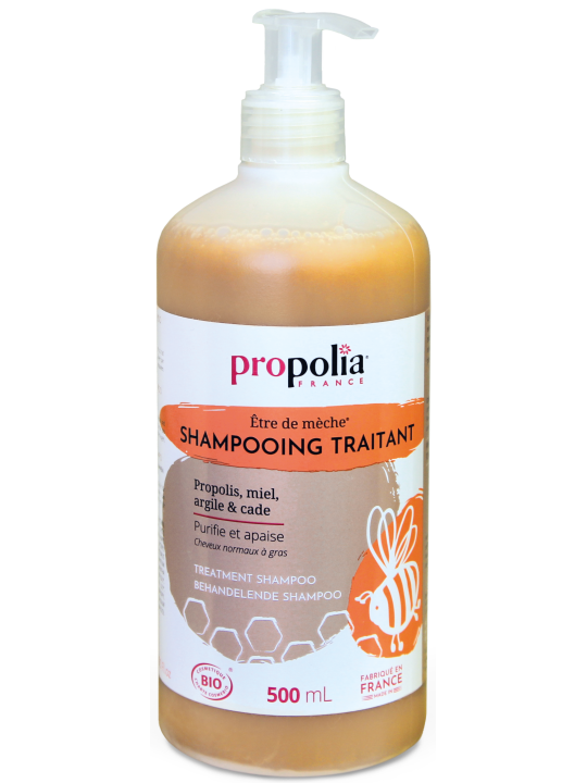 Shampoing Traitant Bio Propolis Miel Argile et Cade 500ml Propolia Herboristerie de Paris