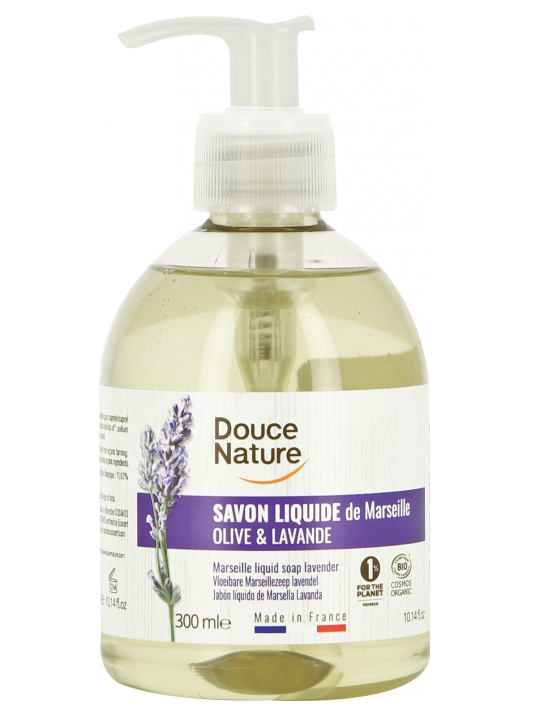 Savon de Marseille liquide Huile d'olive et lavande 300ml Douce Nature Herboristerie de Paris