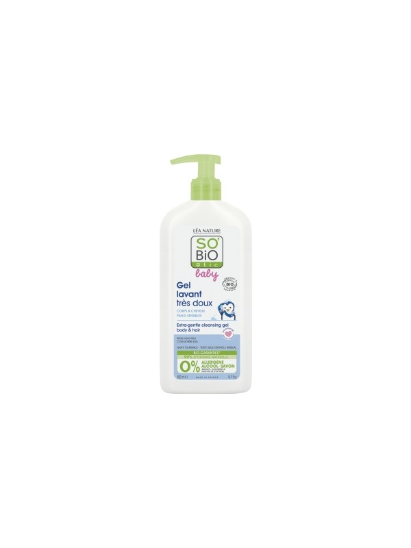Gel Lavant très doux corps et cheveux haute tolérance 500ml So'Bio Ã©tic Herboristerie de Paris